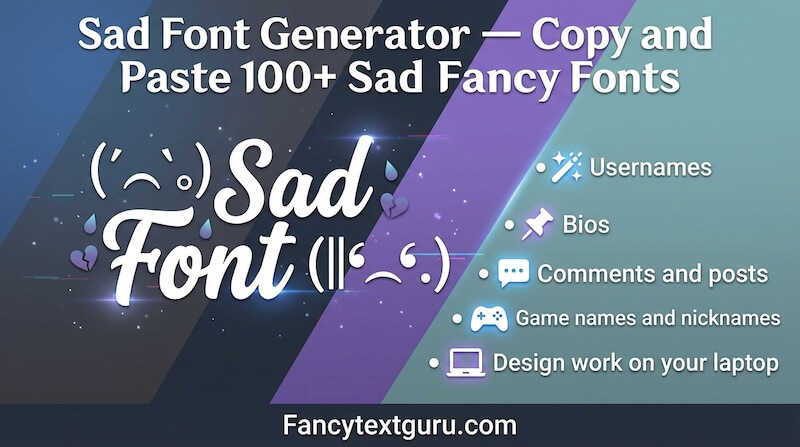 Sad Font Generator – Copy and Paste 100+ Sad Fancy Fonts Sad Font Generator – Copy and Paste 100+ Sad Fancy Fonts